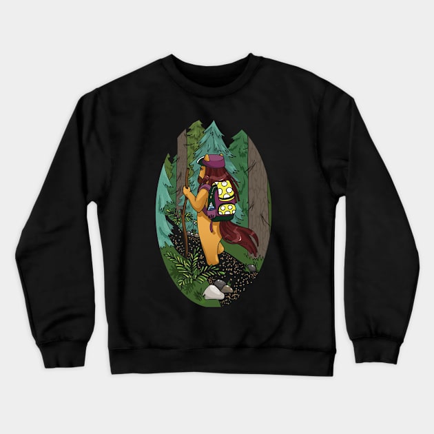 the horse goes camping Crewneck Sweatshirt by YuliiaLestes